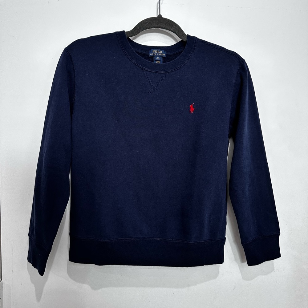 Polo by Ralph Lauren Kids Fleece Crewneck Navy Sweatshirt